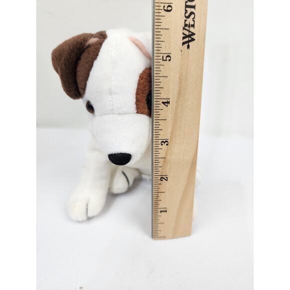 Wishbone Dog White w/ Brown Spots 1998 6.5" Plush Bean Bag by Big Feats - Picture 7 of 8